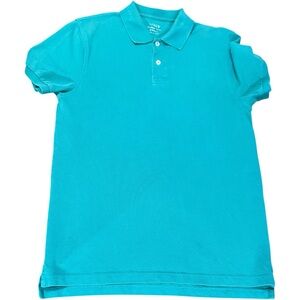 J. Crew classic polo green cotton short sleeves Sz S